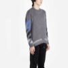 FW19 Arrow Mohair Sweater Men Grey