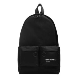 FW19 Black Quote Backpack Black
