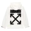 FW19 Printing Pullover Hooded Jacket Men White