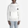 FW19 Printing Pullover Hooded Jacket Men White