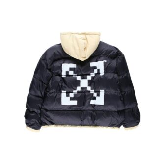 FW19 Scaffolding Zipped Puffer Arrow Jacket Men Blue