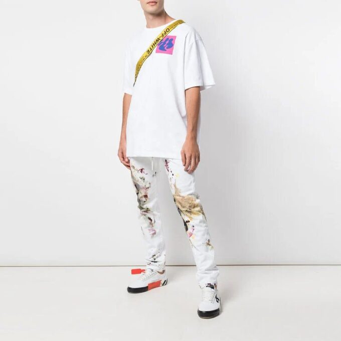 FW19 Shape Of Oversized Printing Short-Sleeve Tee Men White