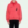 FW19 Splitted Arrows Oversized Graffiti Hooded Fleece Men Red
