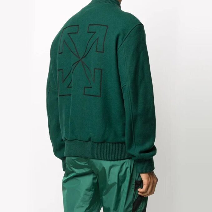 FW20 Arrows ArrowsPrintingBomber Jacket Men Green