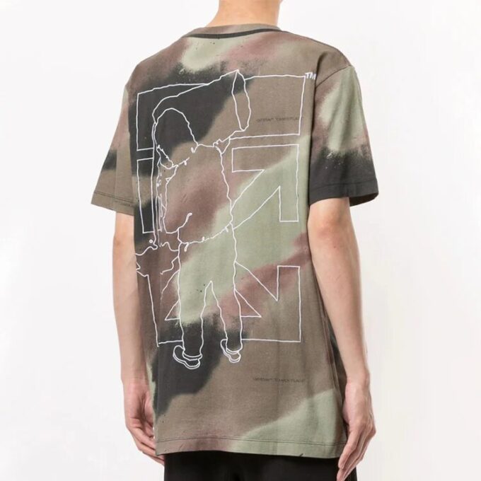 FW20 Arrows Logo Printed Men Green
