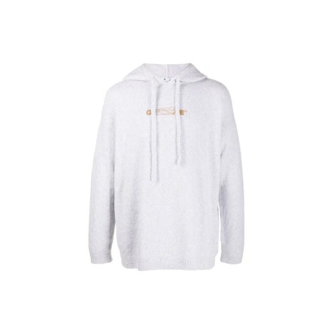 FW20 ArrowsPrinting Hooded pullover Men Grey