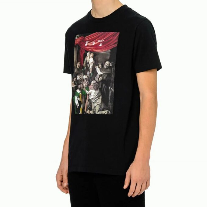 FW20 Caravag Painting Short Sleeve Slim