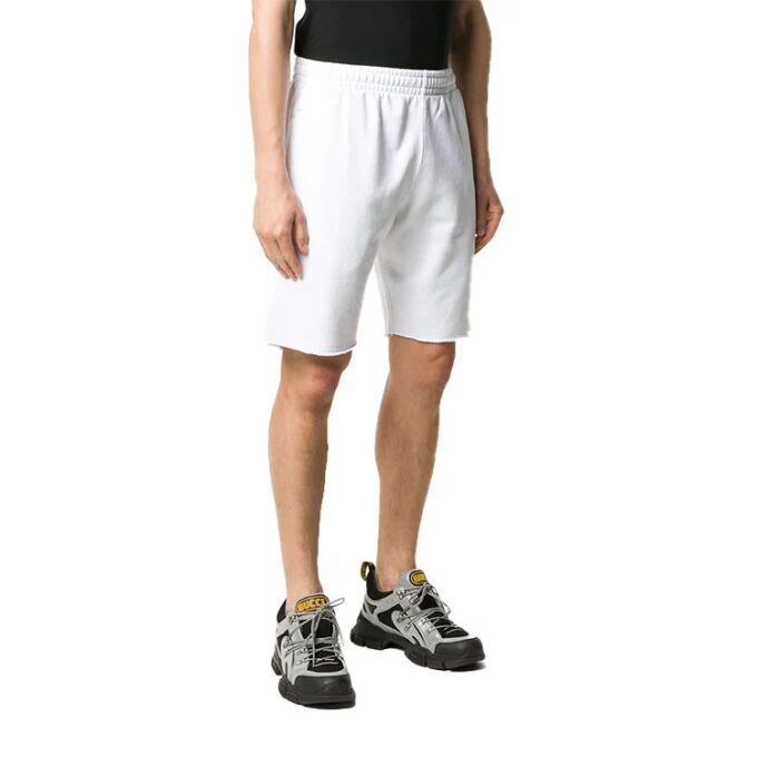 FW20 Caravaggio Printing Sports Shorts Men White