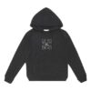 FW20 Embroidery Hooded Pullover Men Black