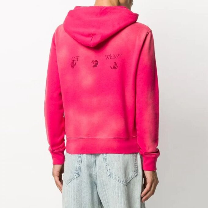 FW20 Fade Logo Hooded Sweater Pink