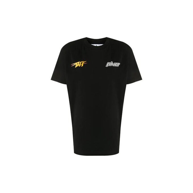 FW20 Flash Logo Applique Short-sleeve Tee Men’ s Black