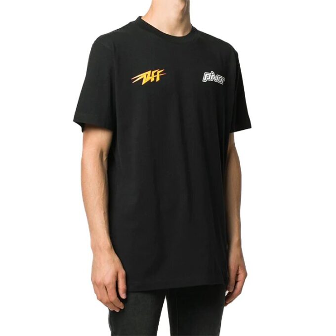 FW20 Flash Logo Applique Short-sleeve Tee Men’ s Black