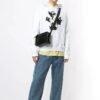 FW20 Ghost Printing Hooded Pullover Men White