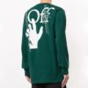 FW20 Graffiti Logo Printing Long Sleeve Men Green