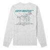 FW20 Hand Painted Logo Printing Pullover Men Grey