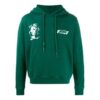FW20 Kiss 21 Printing Hooded Pullover Men Green