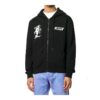 FW20 Kiss 21Printing Zipper Hooded Jacket Men Black