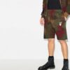 FW20 Leaf CamouflageArrowApplique Shorts Men’ s Khaki/Green