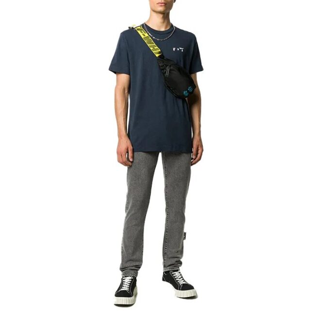 FW20 Logo Applique Short-sleeve Tee Men’ s Grey/White