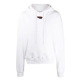 FW20 Logo Hooded Pullover Men White