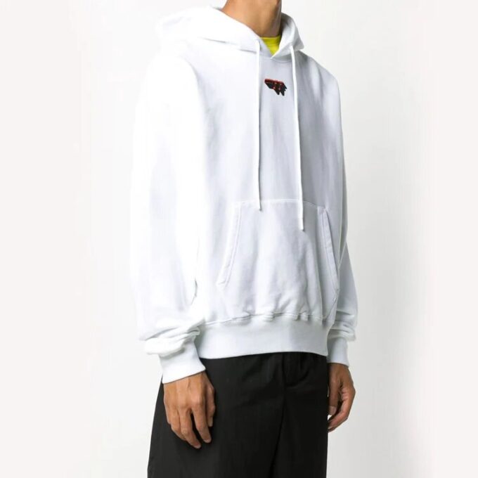 FW20 Logo Hooded Pullover Men White