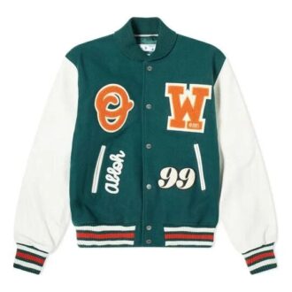 Fw20 Logo Patches Varsity Jacket