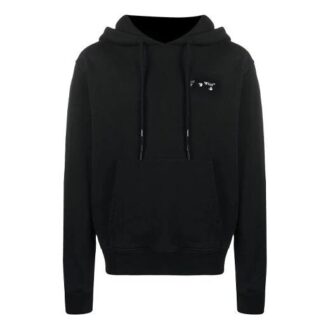 FW20 Logo Printing Hooded Pullover Men Black