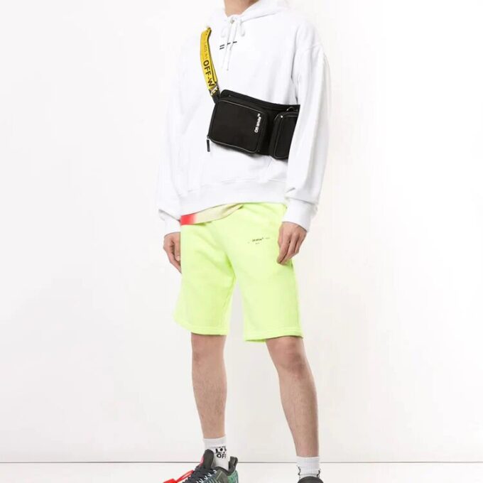FW20 Logo Printing Hooded Pullover Men White