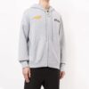 FW20 Logo Printing Zipper Hooded Jacket Men Grey