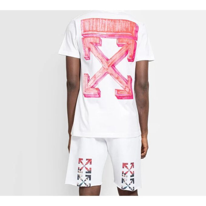 FW20 Marker Arrow Red Arrow Printed Men White