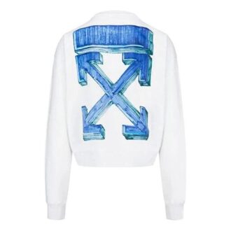 FW20 Marker Arrows Loose Sweater Men White
