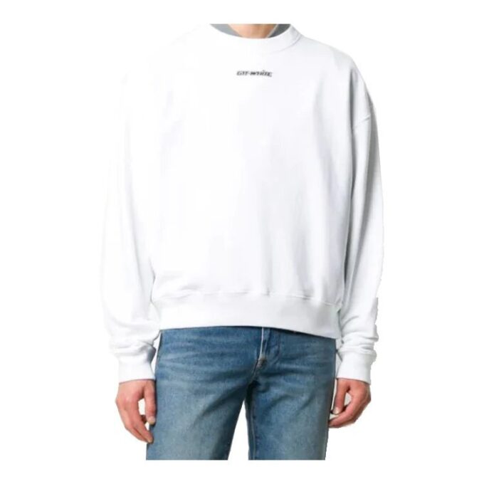 FW20 Marker Arrows Loose Sweater Men White