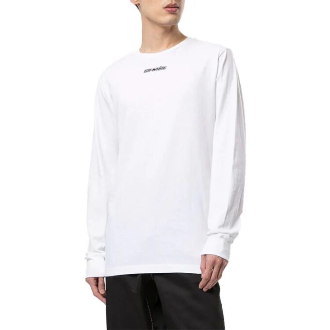 FW20 Marker Arrows Printing Pullover Men White
