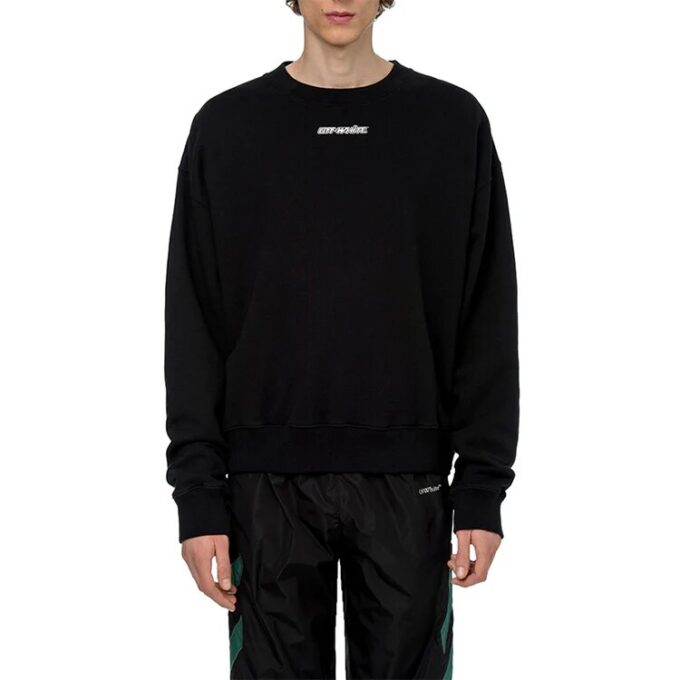 FW20 Marker Arrows Pullover Men Black