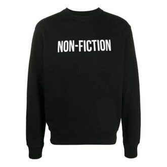 FW20 Non-Fiction Printing Pullover Men Black
