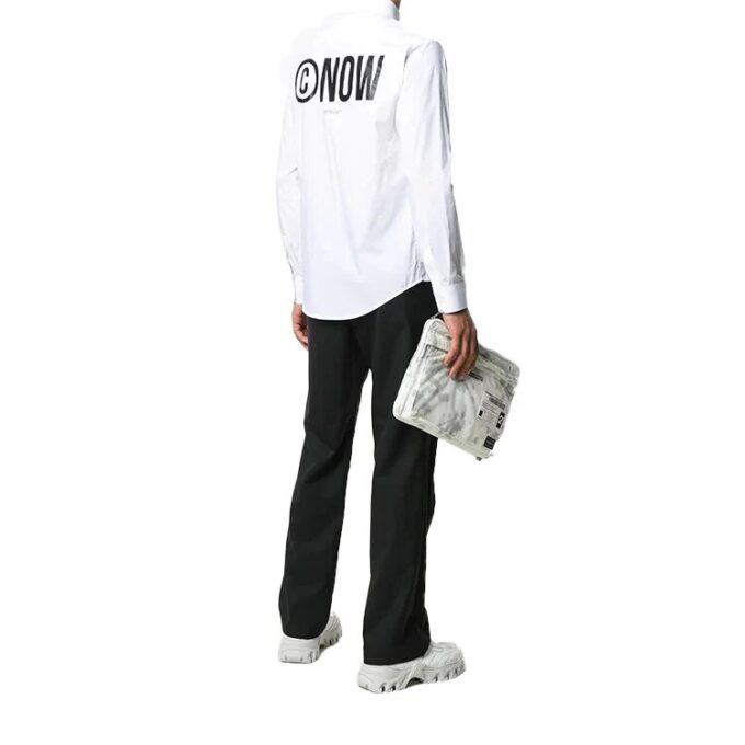 Fw20 Now Print Tuxedo Long Sleeve Shirt