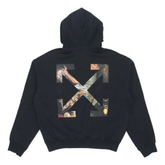 FW20 Painting Arrow Hooded Sweater Men’ s Black