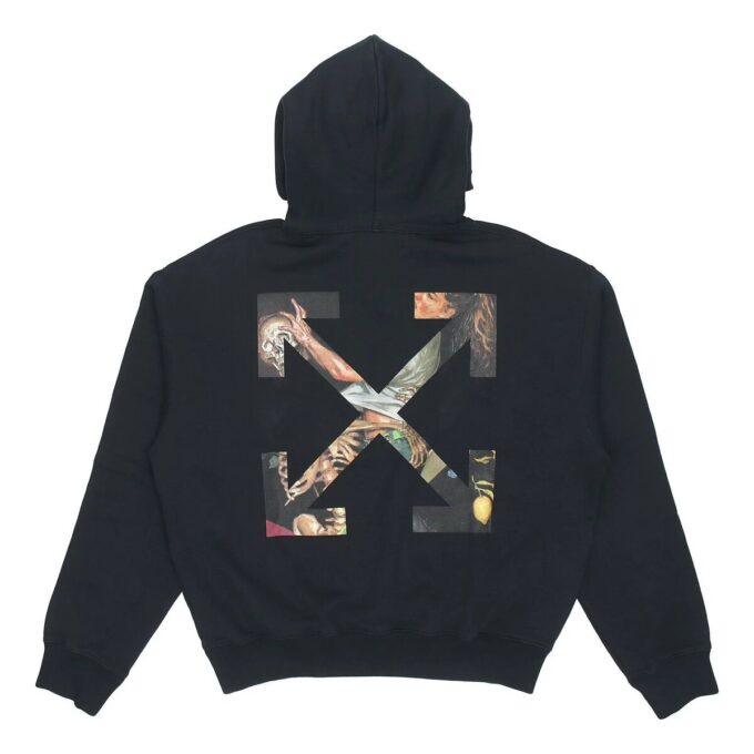 FW20 Painting Arrow Hooded Sweater Men’ s Black