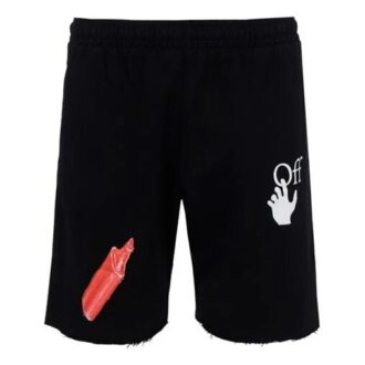 FW20 Pascal Applique Casual ShortsMen’ s Black