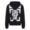 FW20 Pivot Fish Printing Hooded Pullover Men Black