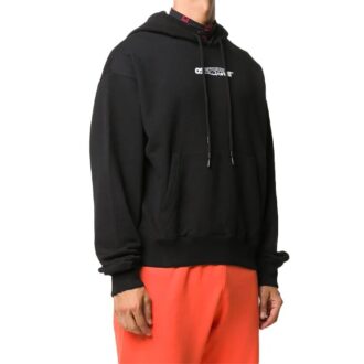 FW20 Printing Hooded Pullover Men Black