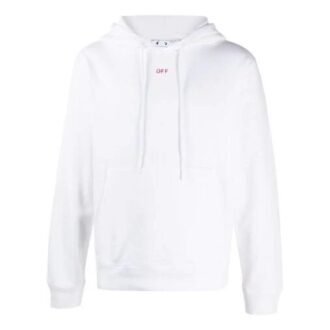 FW20 Stencil Arrows Hooded Pullover Men White