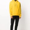 FW20 Workers Logo Printing Hooded Pullover Men Yellow