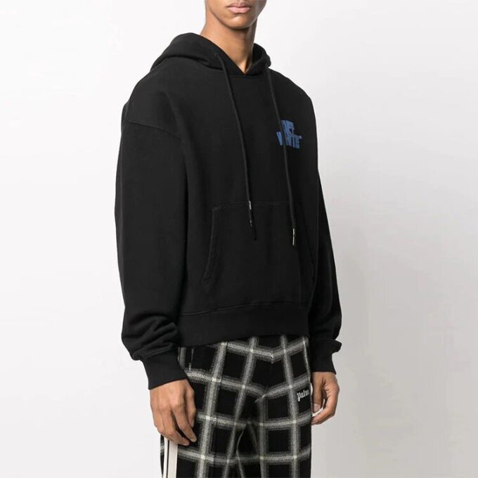 FW21 Alphabet Printing Pattern hooded Jacket Version Black