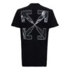 FW21 Alphabet Printing Round Neck Short Sleeve Version Black