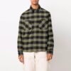 FW21 Arrow flannel Plaid Long Sleeves Shirt Loose Fit Yellow