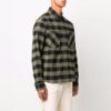FW21 Arrow flannel Plaid Long Sleeves Shirt Loose Fit Yellow