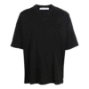 FW21 Arrow Logo Pattern Round Neck Short Sleeve Ordinary Version Black