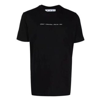 FW21 Arrow Pattern Alphabet Solid Color Short Sleeve Version Black