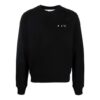 FW21 Arrow Pattern Round Neck Pullover Version Black